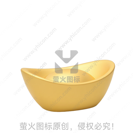 金色元宝造型传统吉祥摆件