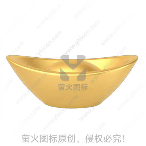 金色元宝造型传统吉祥摆件