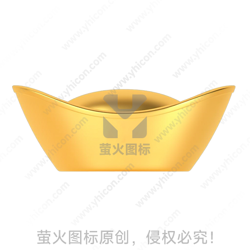 金色元宝造型传统吉祥摆件