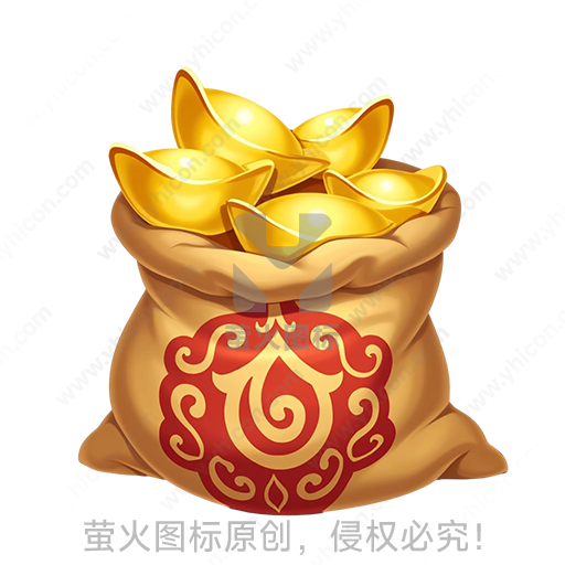 宝箱装满金色元宝的财富意象