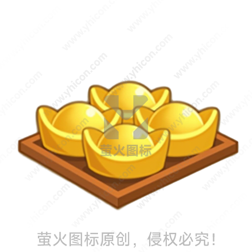宝箱装满金色元宝的财富意象
