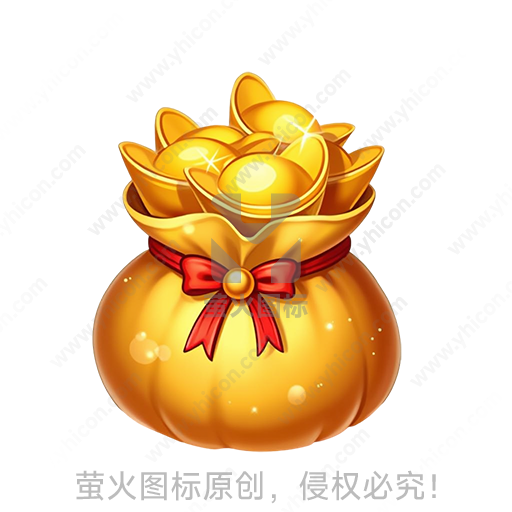 宝箱装满金色元宝的财富意象