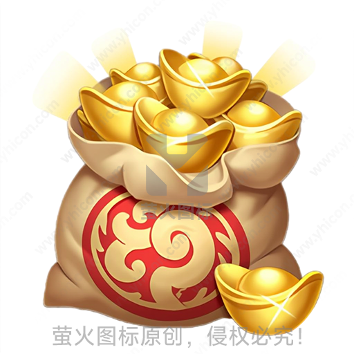 宝箱装满金色元宝的财富意象